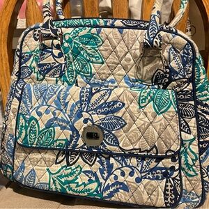 Vera Bradley Blue and Teal Quilted Baby Bag